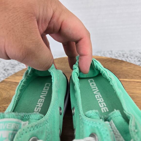 Converse CTAS Chuck All Star Shoreline Ox Green Glow Casual Sneakers Womens 7 - Picture 10 of 11